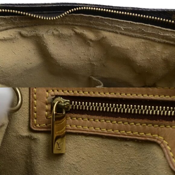 LOUIS VUITTON Logo Looping GM Shoulder Bag Monogram Leather Brown M51145 62HC011 - Picture 15 of 16